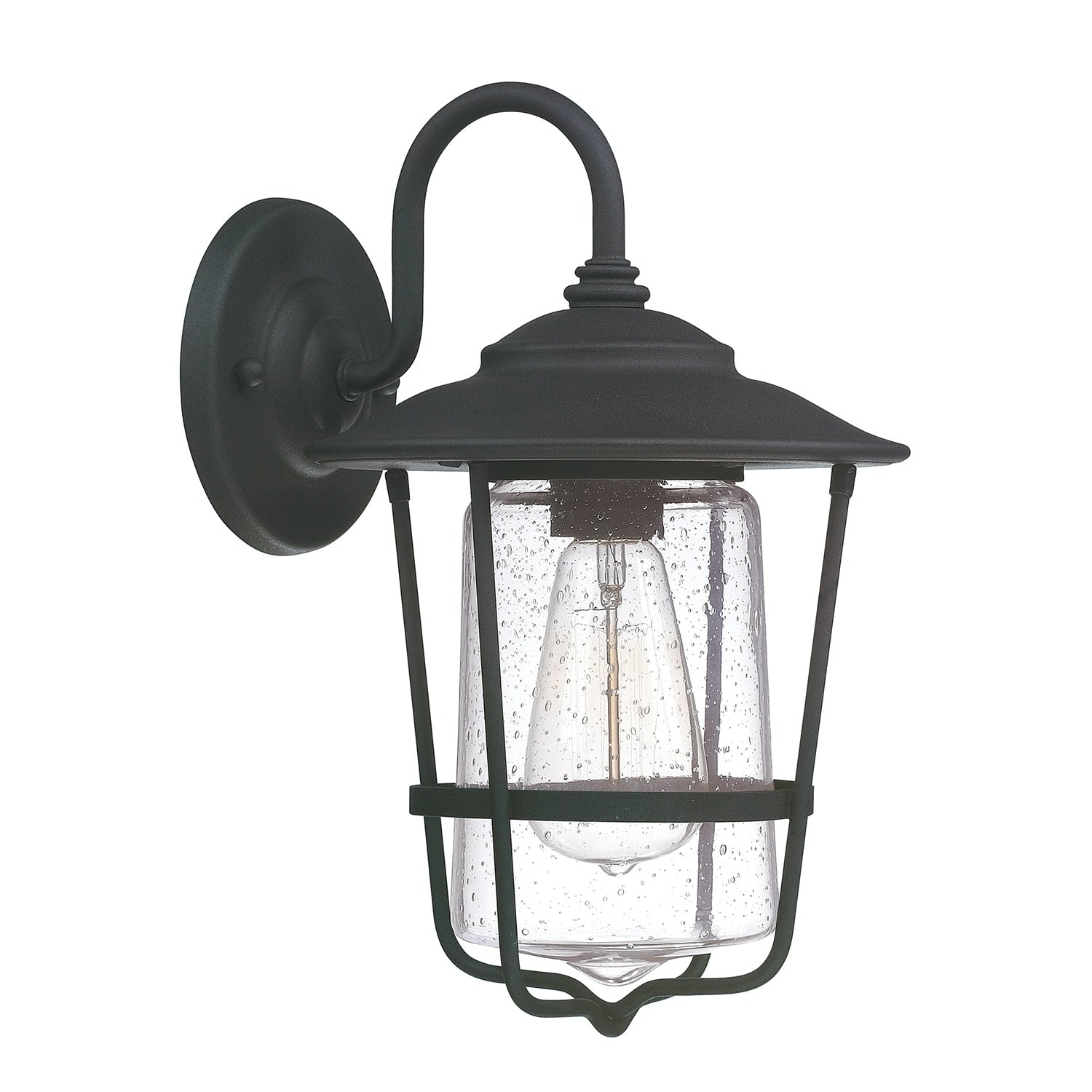 Creekside 1 Light Black Outdoor Wall Lantern