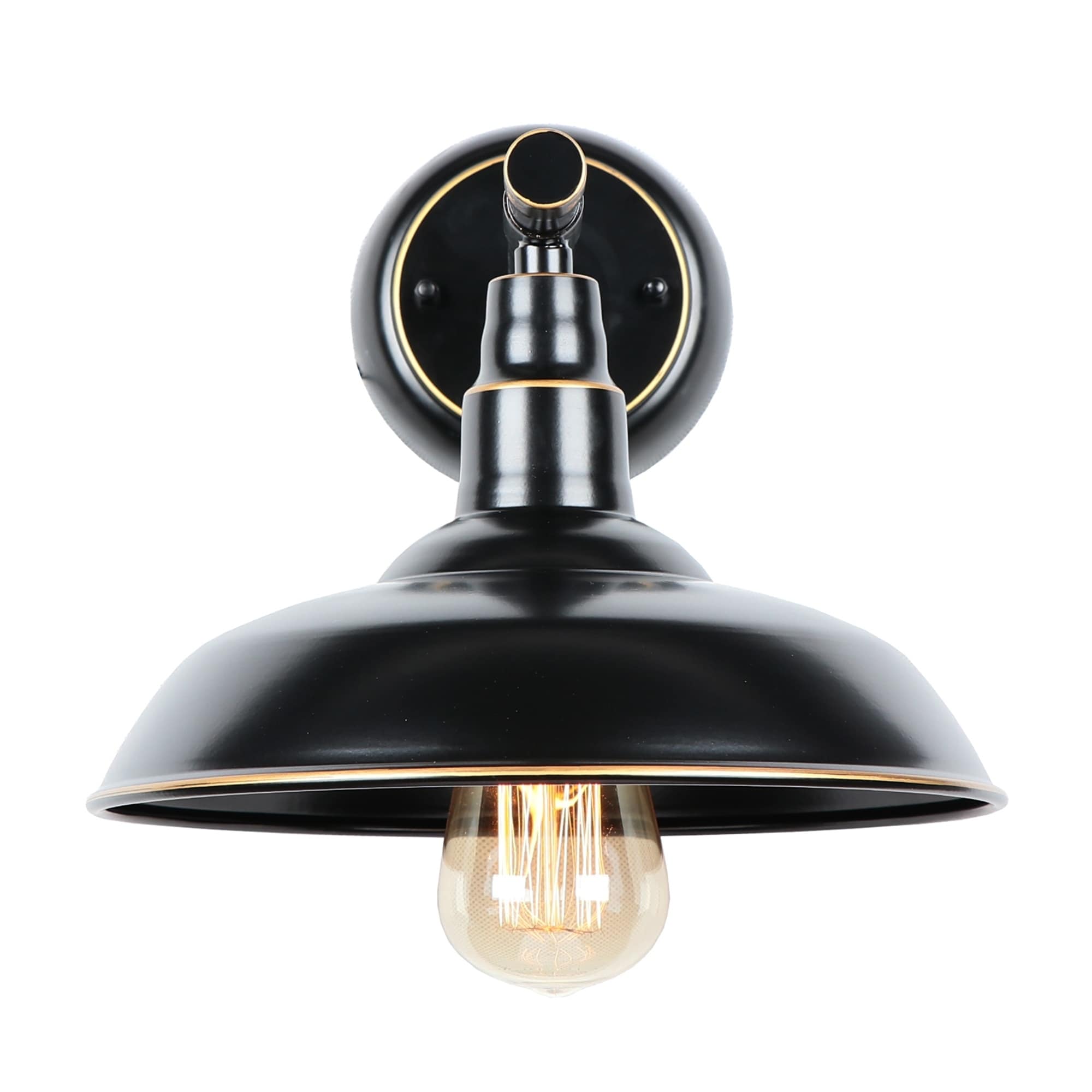 1 Light Outdoor Wall Mounted Lighting In Imperial Black