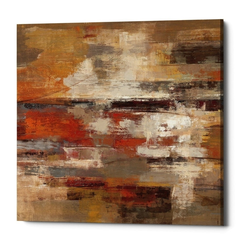 Epic Graffiti Painted Desert By Silvia Vassileva Giclee Canvas Wall Art 18 X18