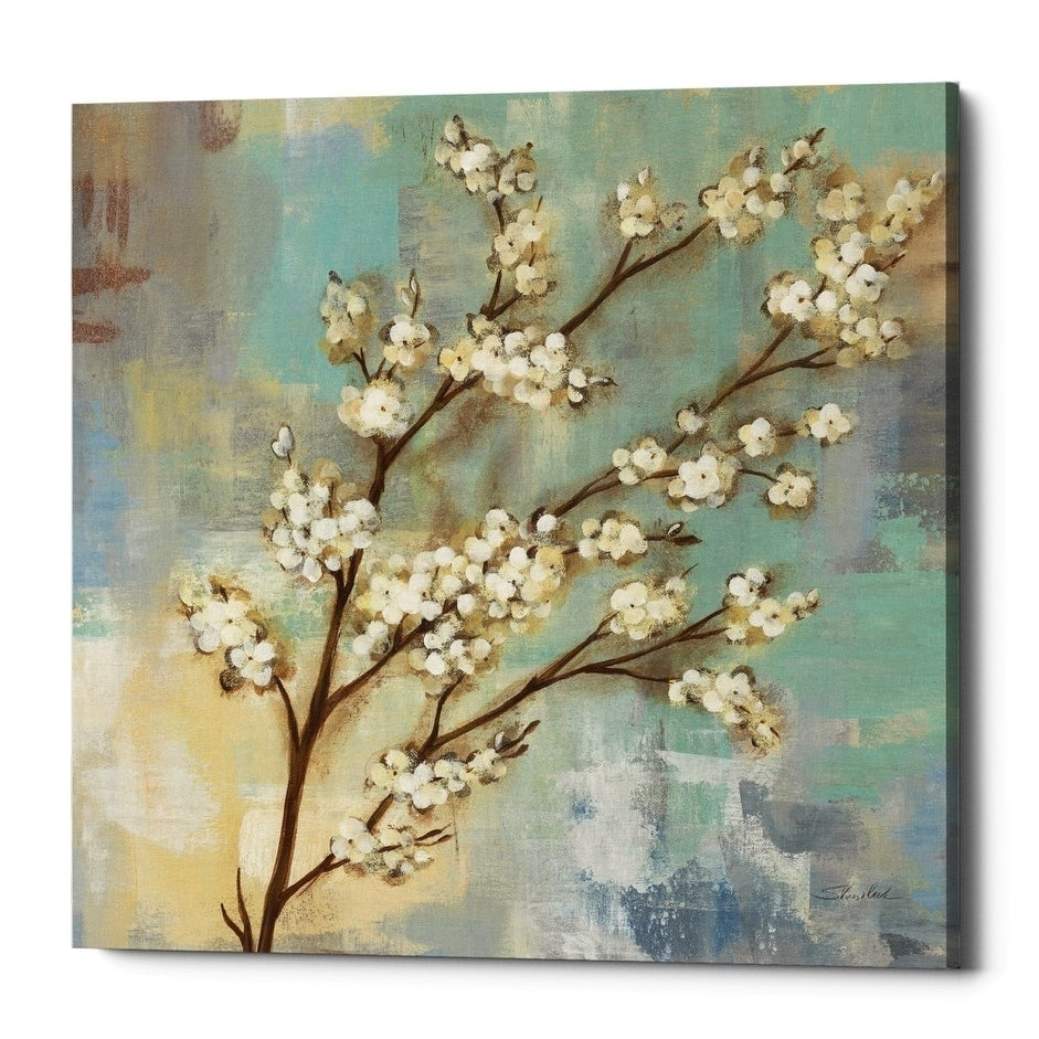Epic Graffiti Kyoto Blossoms I By Silvia Vassileva Giclee Canvas Wall Art 18 X18