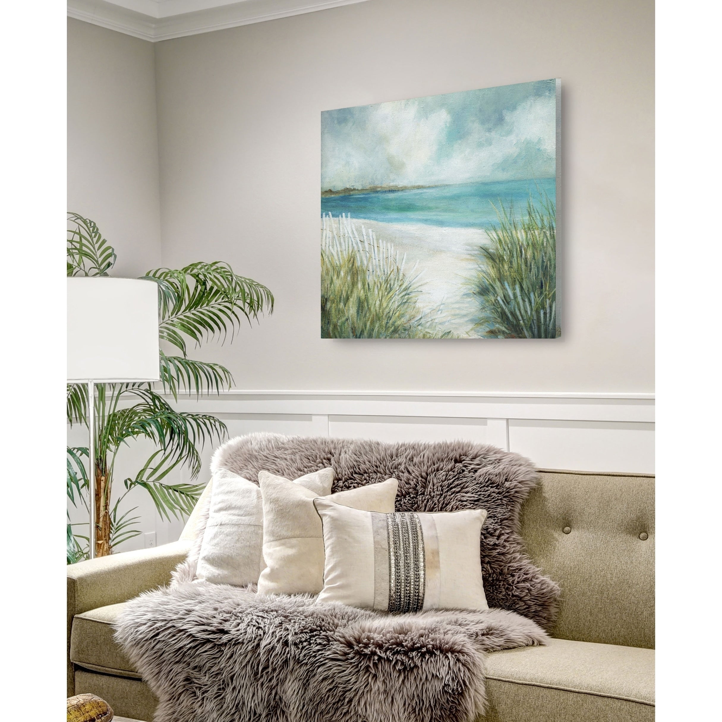 Coastal Fences Gallery Wrapped Canvas