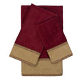 Sherry Kline Frontier Red 3 Piece Embellished Towel Set 13 X 18 X 0.5 16 X 25 X 0.5 25 X 48 X 0.5