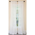 Manor Luxe Bonita Plaid Sheer Rod Pocket Single Curtain Panel