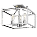 Carbon Loft Barton Black Steel Semi Flush Mount Light