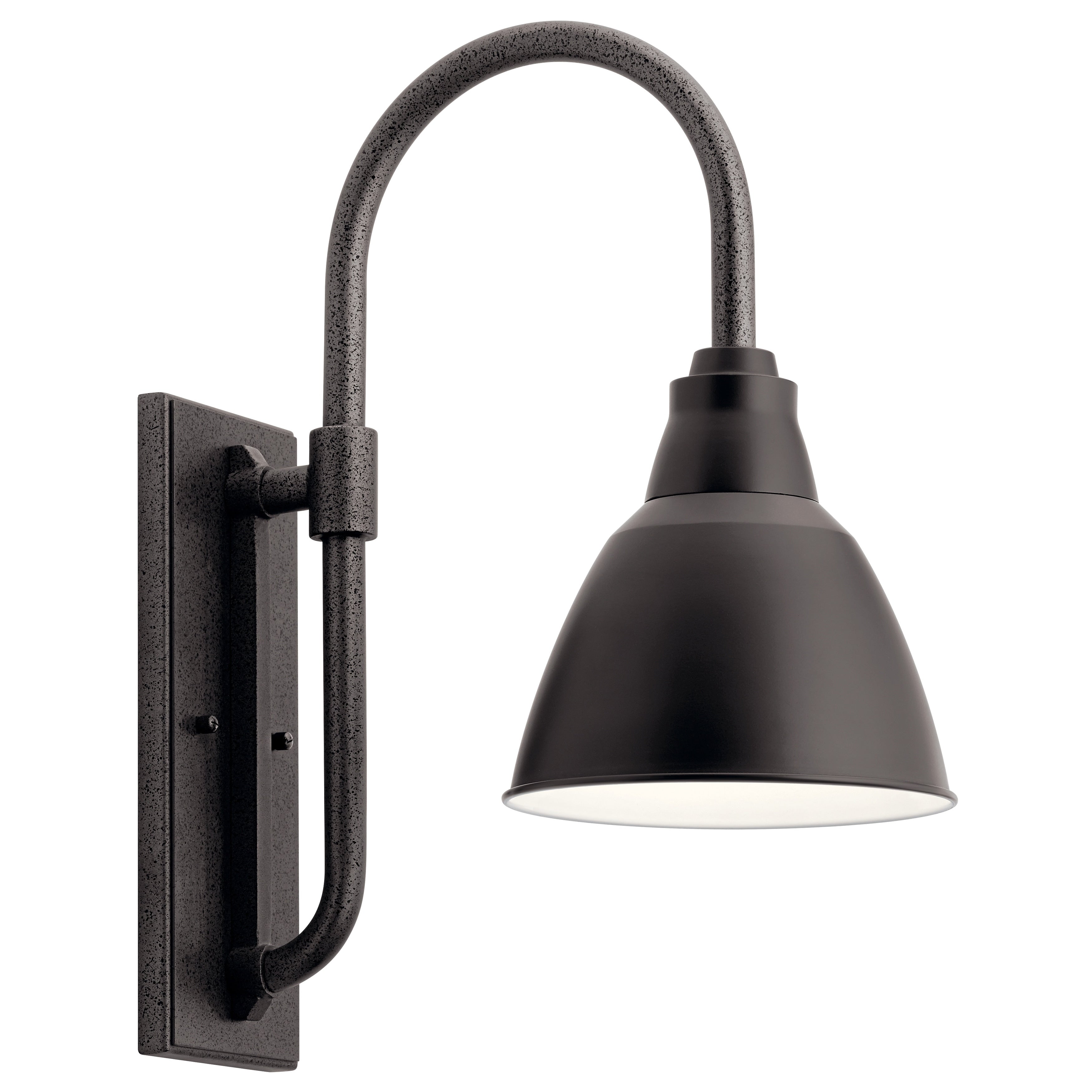 Kichler Pellinord 1 Light Black Outdoor Wall Sconce