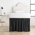 Luxury Plush Dorm Sized Bed Skirt Panel With Ties 1 Panel