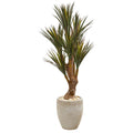 50 Yucca Artificial Tree In Planter Uv Resistant Indoor Outdoor