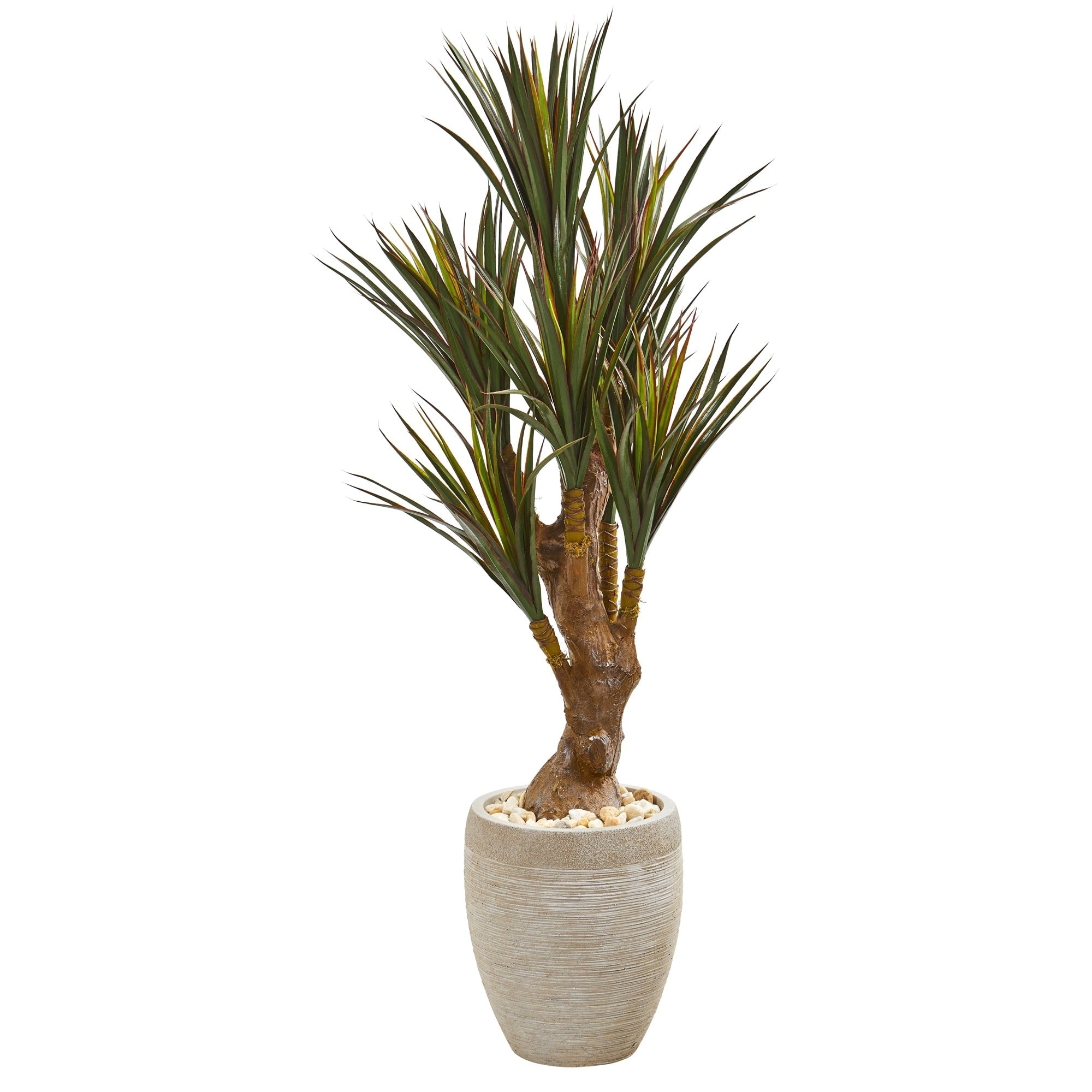 50 Yucca Artificial Tree In Planter Uv Resistant Indoor Outdoor
