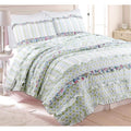 Porch Den Appellate Ruffled Cotton Reversible Quilt Set