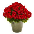 17 Geranium Artificial Plant Uv Resistant Indoor Outdoor