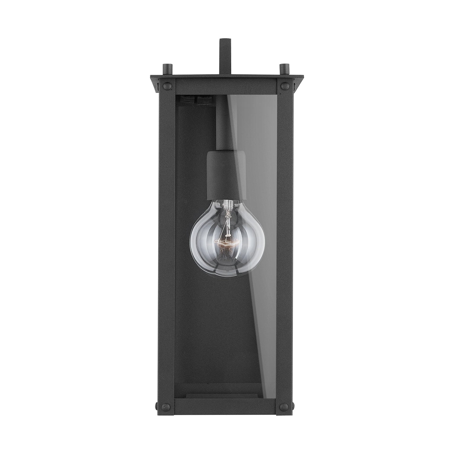 Hunt 1 Light Black Outdoor Wall Lantern