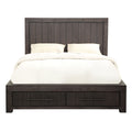 Carbon Loft Boa Full Size Two Drawer Storage Bed In Basalt Grey