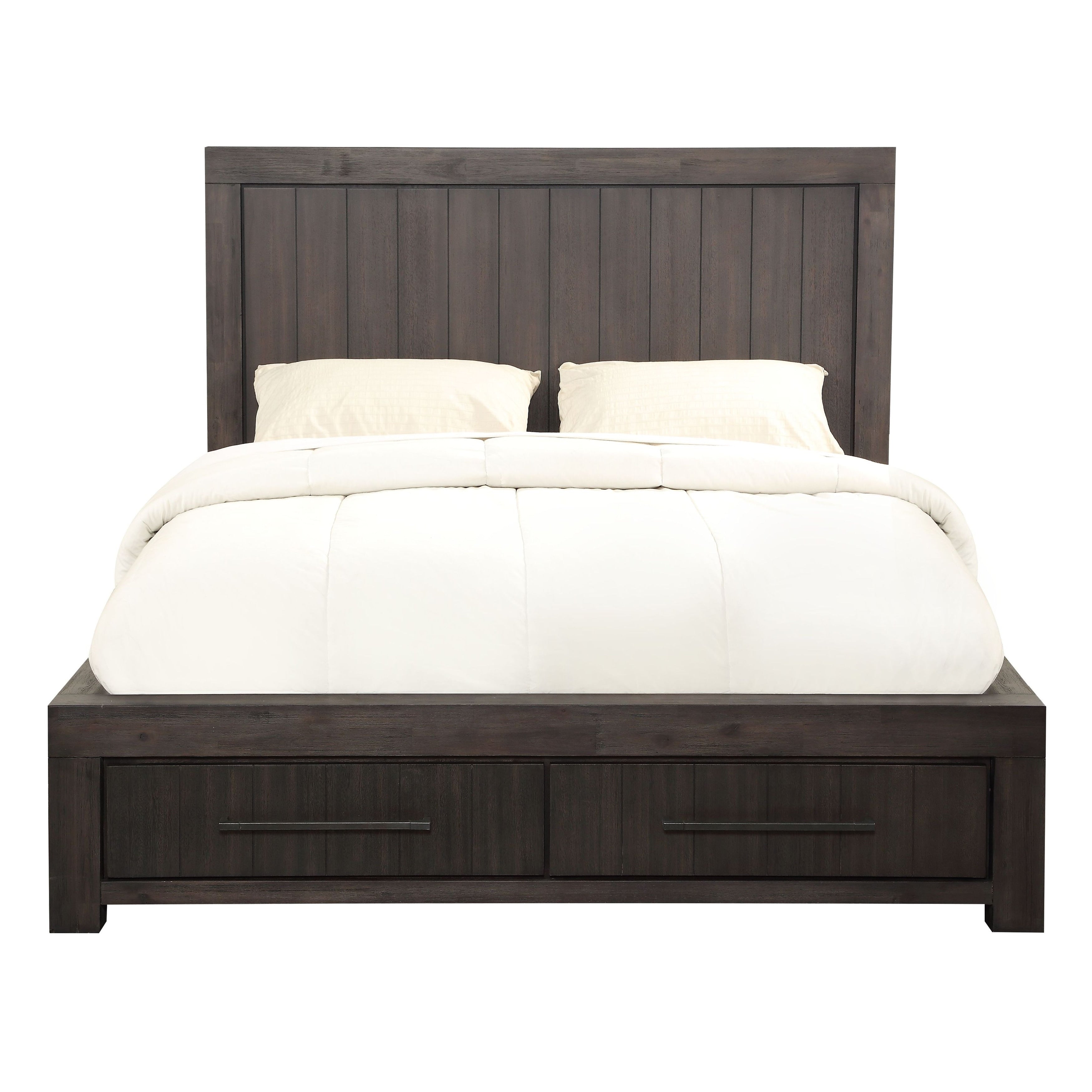 Carbon Loft Boa Full Size Two Drawer Storage Bed In Basalt Grey