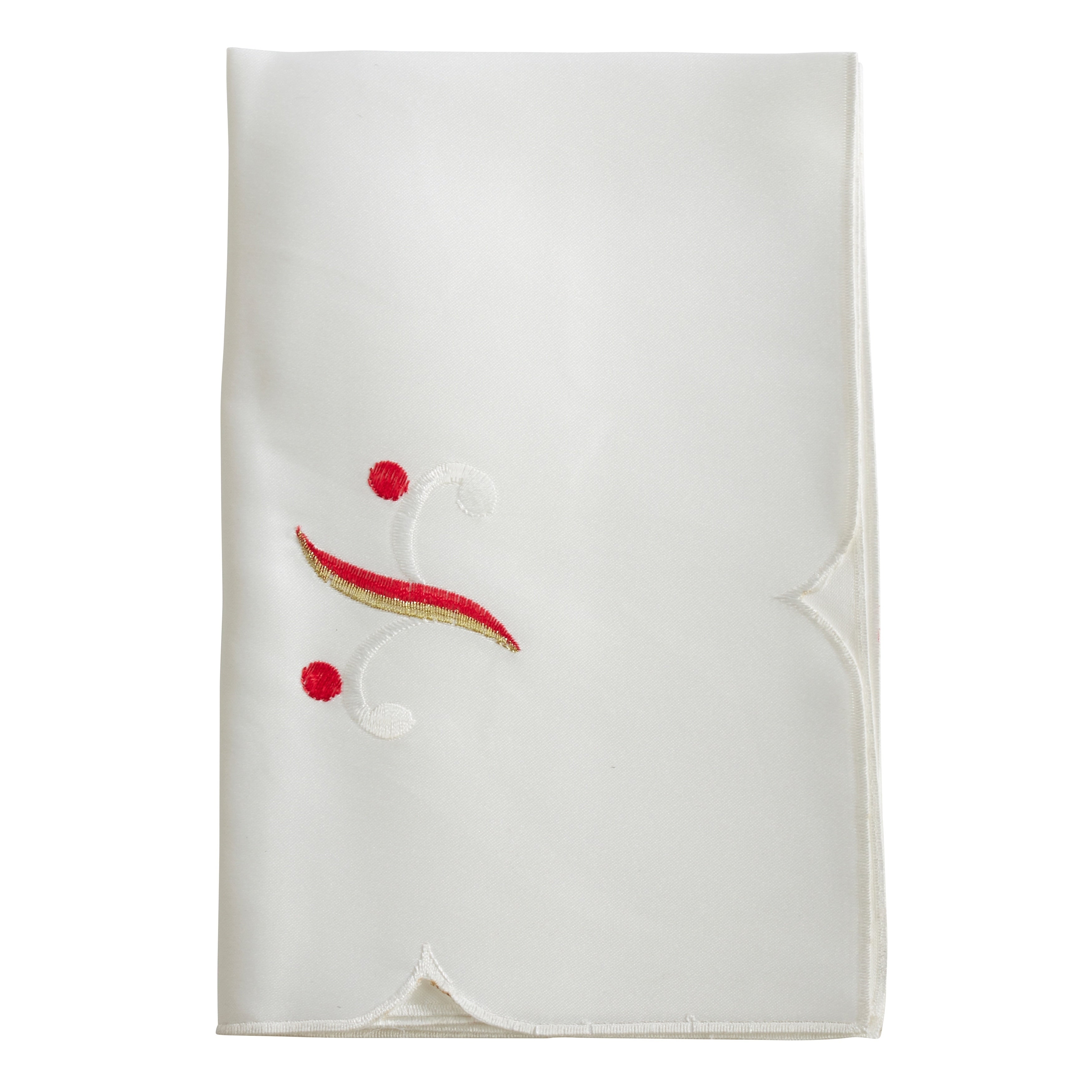 Holiday Flourish Christmas Napkins Set Of 4