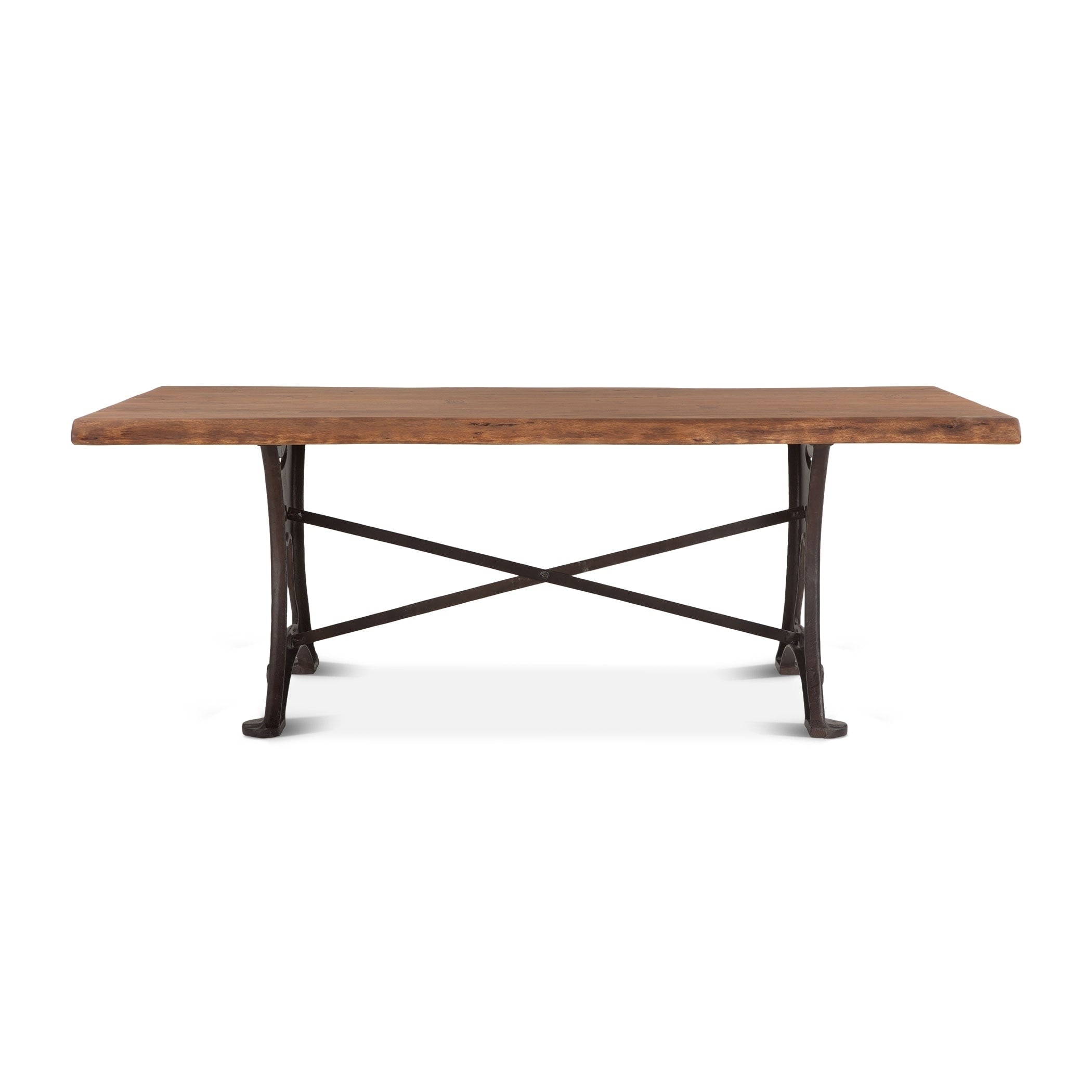 Carbon Loft Wiley Rectangle Live Edge Dining Table