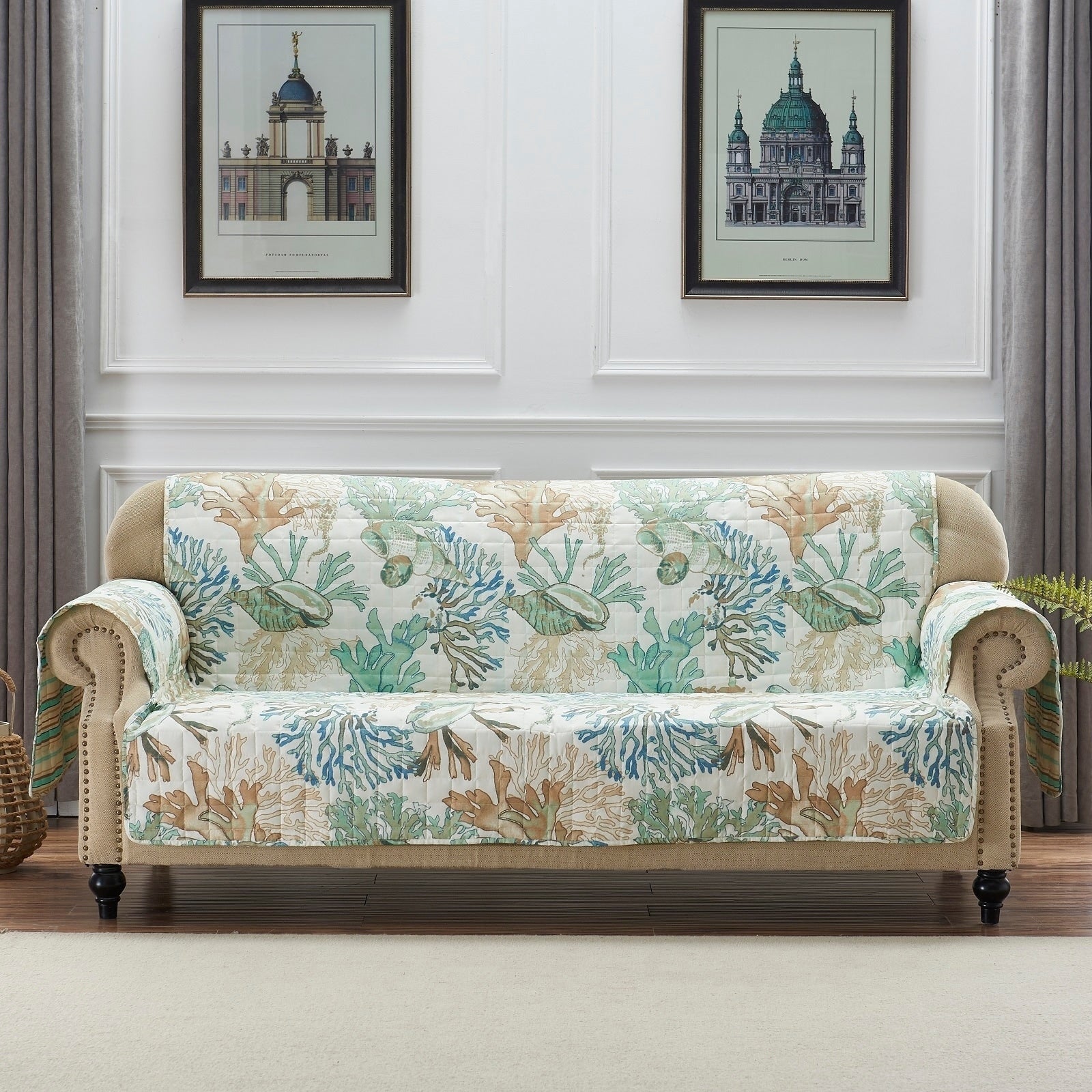 Porch Den Gwinn Green Sofa Protector