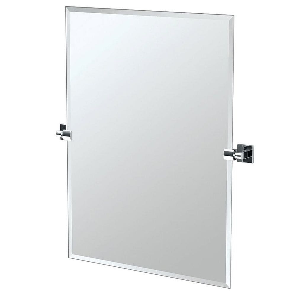 27 1 2In Rectangular Beveled Wall Mounted Mirror With Accents
