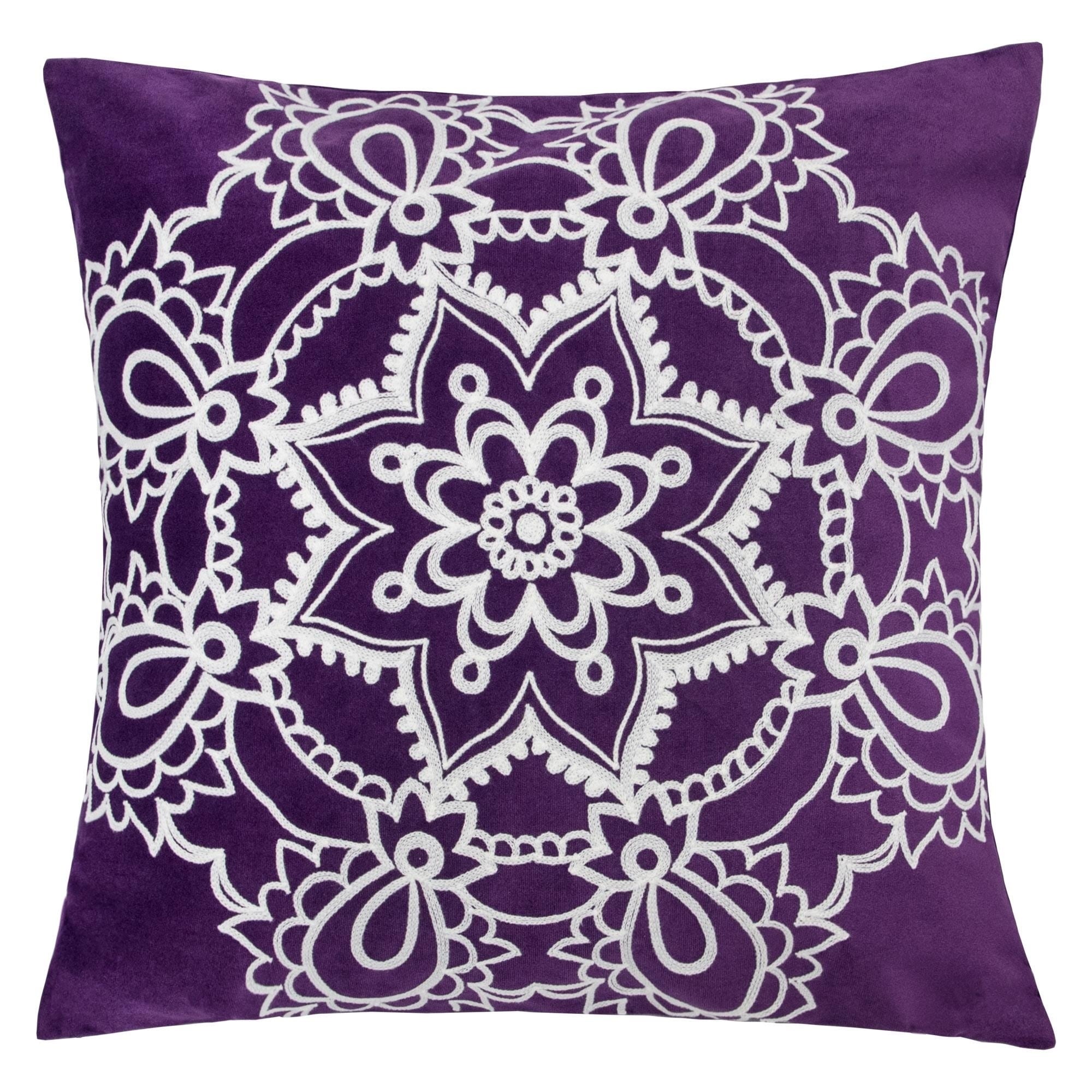 Eleanor Star Mandala 20 Square Decorative Throw Pillow