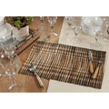 Water Hyacinth Placemats With Striped Design Set Of 4