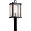 Kichler Lighting Marimount 1 Light Outdoor Post Light Glass Black