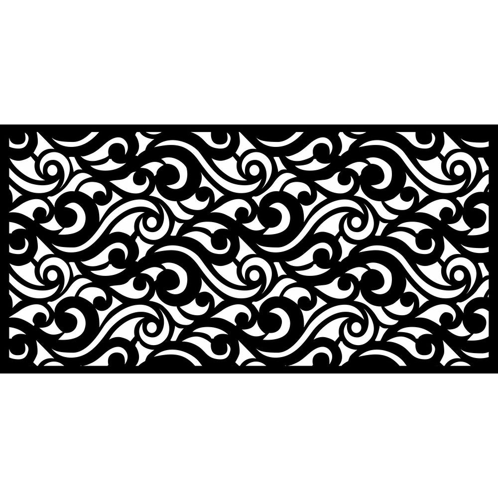 Laser Cut Metal Privacy Screen 24 X 48 Pc Wavecurve