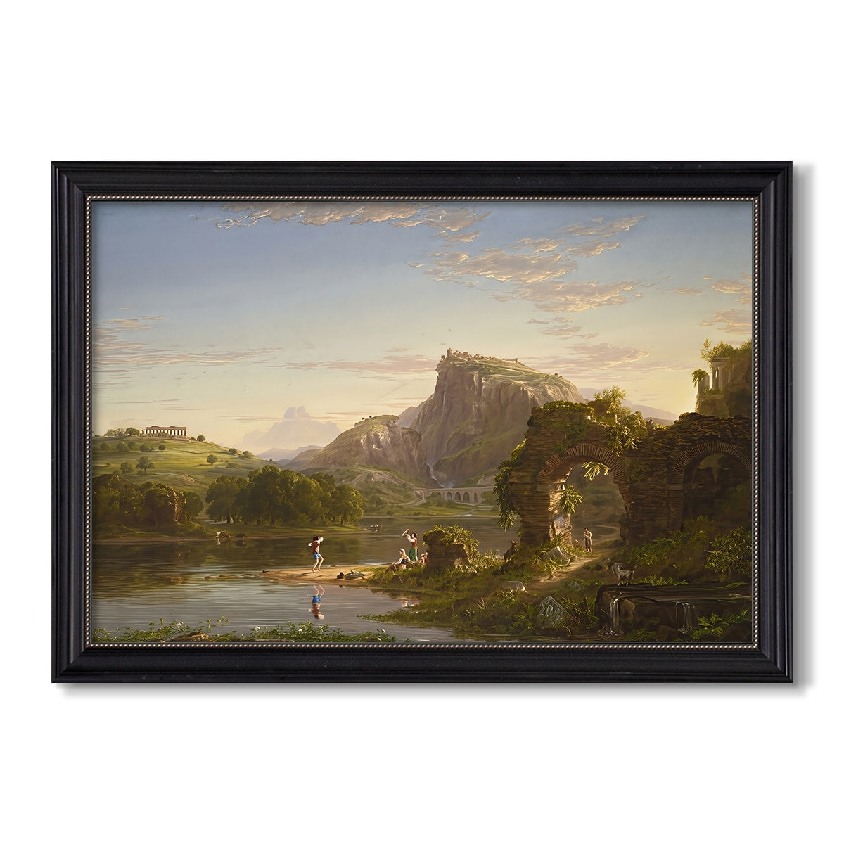 Lallegro 1845 Thomas Cole Custom Framed Canvas