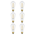 Led 3000K Filament 6 Watts 600 Lumens St18 Light Bulb Clear N A