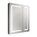 Led Bathroom Medicine Cabinet With Mirror Hidden Storage Dimmable 3 Color Light Anti Fog Touch Sensor Wall Mount