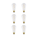 Led Decorative Helix Vertical 3000K Filament 6 Watts 420 Lumens St18 Light Bulb Clear N A