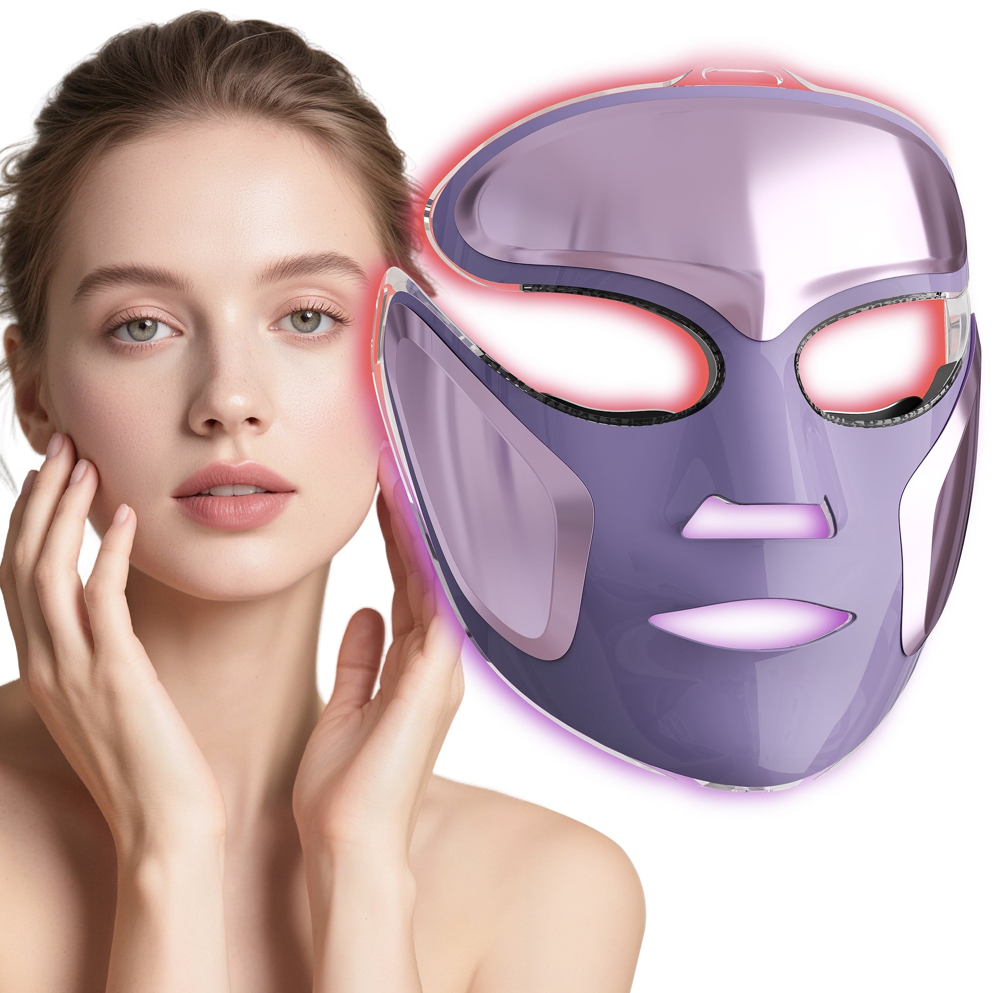 Led Face Mask Light Therapy Electric Face Mask For Wrinkles Acne Care