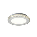 Led Flush Mount With Iron Frame And Clear Crystal