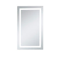 Led Hardwired Mirror Rectangle Dimmable 5000K Silver