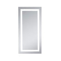 Led Hardwired Mirror Rectangle W20 H40 Dimmable 5000K Silver