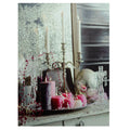 Led Lighted Regal Romance Candleabra Christmas Canvas Wall Art 15.75 X 12 Pink