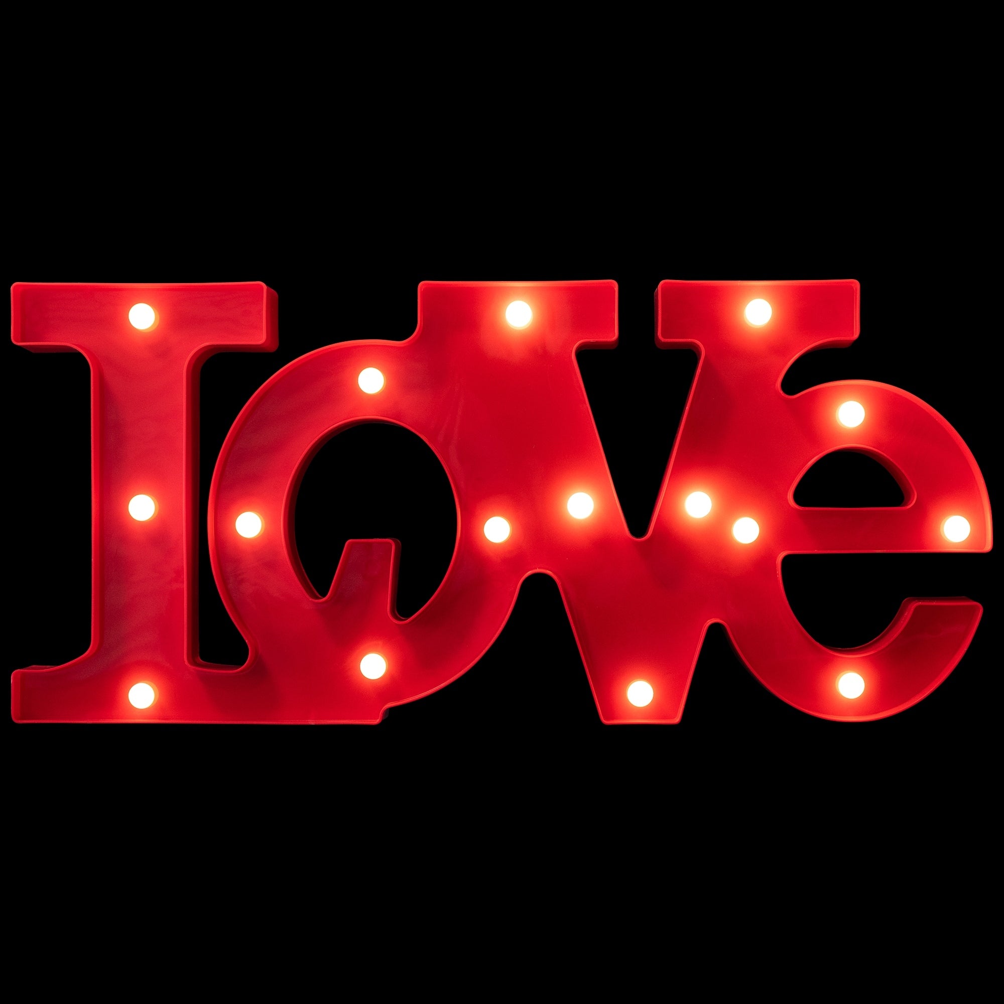 20 Battery Operated Led Lighted Love Valentines Day Marquee Sign