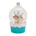 Led Santa Gingerbread Bakery Snow Globe 7.5 H