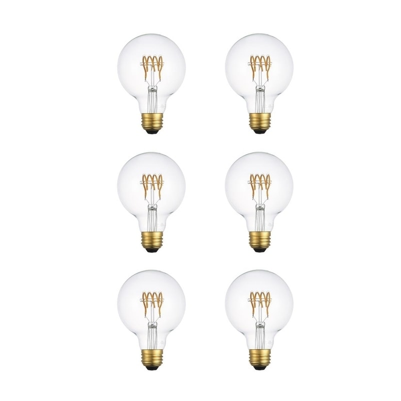 Led Decorative Helix Horizontal 3000K Filament 6 Watts 420 Lumens G25 Light Bulb Clear N A