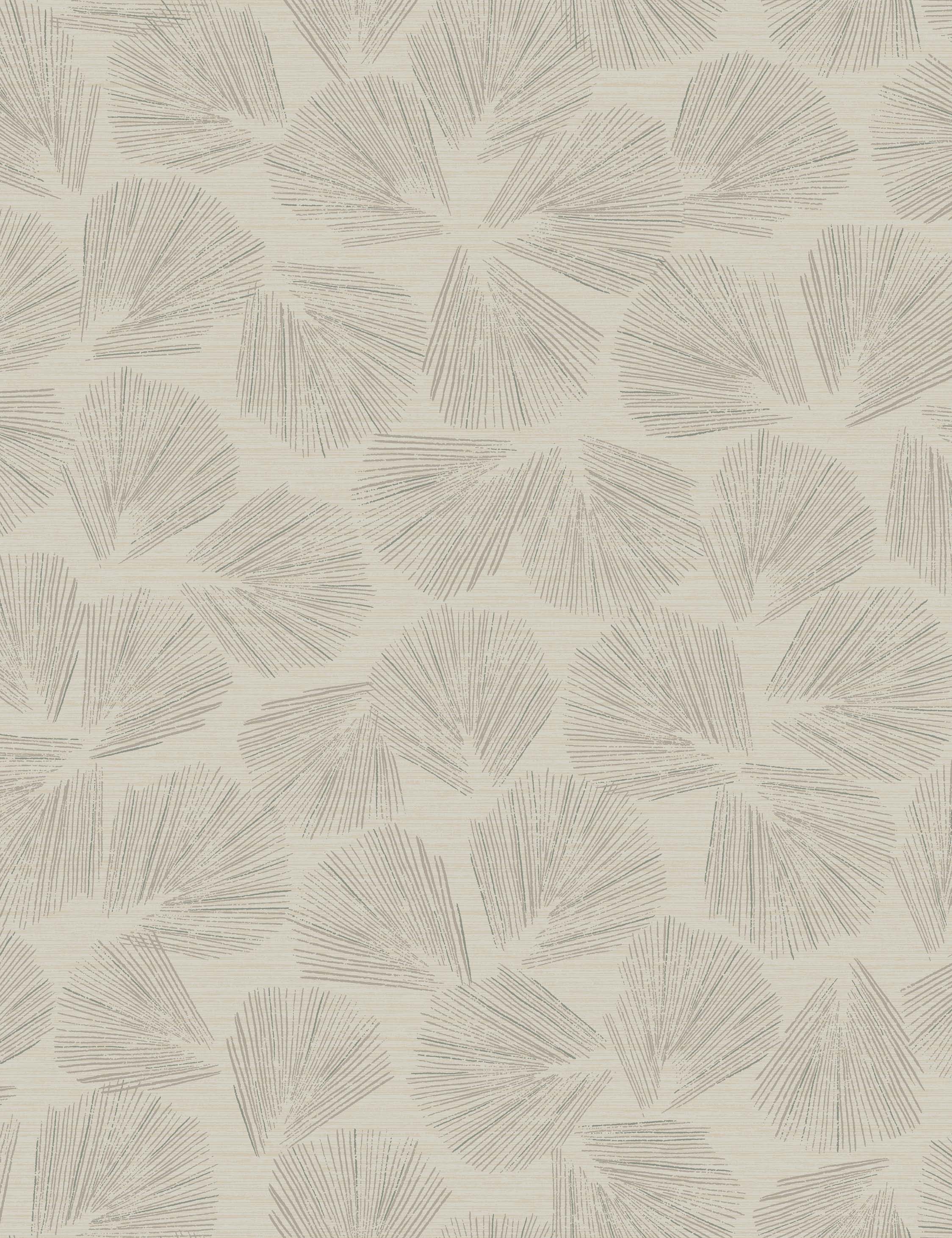 Elora Leaf Wallpaper Swatch by Christiane Lemieux, Natural