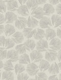 Elora Leaf Wallpaper Swatch by Christiane Lemieux, Gray