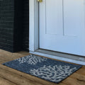 Lr Home Captiva Belize Reef Navy Gray Polypropylene Rug 5 X 7