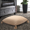 Lr Home Thick Chevron Beige Floor Pillow 30 Inch