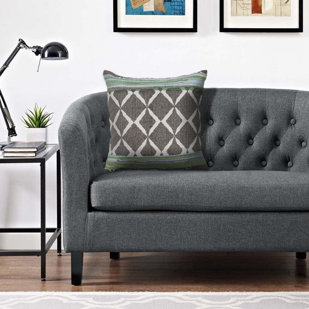 Lr Home Geometric Chevron Cotton Decorative Throw Pillow 18 Inch