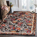 Lr Home Fusion Luminous Floral Black White Olefin Rug 79 X 95