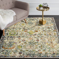 Lr Home Gala Old World Victorian Green Multi Polypropylene Rug 8 X 10