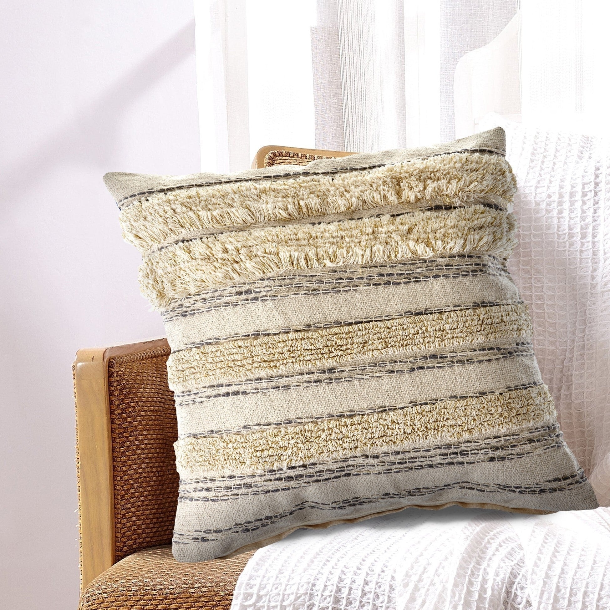 Lr Home Zanthia Luxury Streak Indoor Throw Pillow 20 Inch