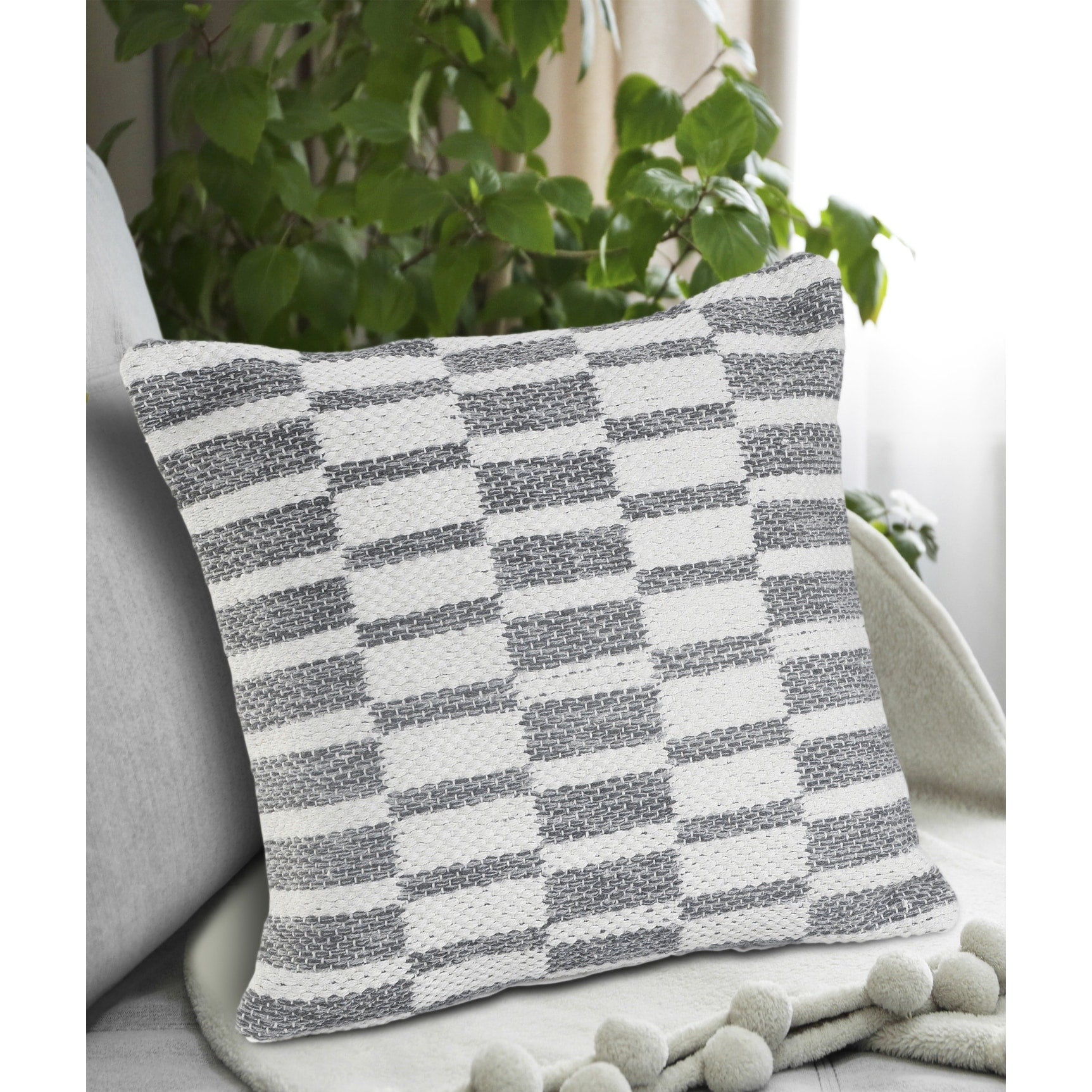 Lr Home Grayscale Dimensions Throw Pillow 18 Inch
