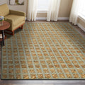 Lr Home Hand Loomed Natural Fiber Kiana Gingham Gray Jute Chenille Rug 9 X 12