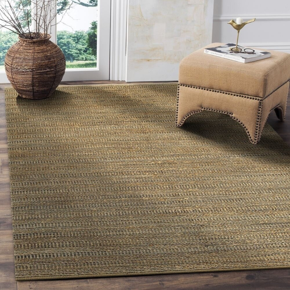 Lr Home Hand Loomed Natural Fiber Sonora Gray Jute Chenille Rug 9 X 12