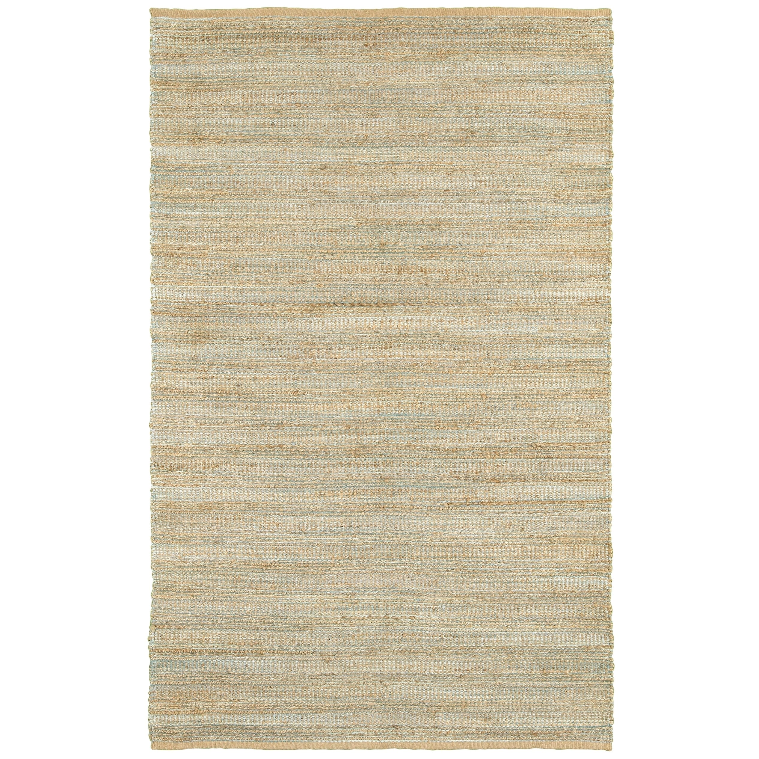 Lr Home Hand Loomed Natural Fiber Sonora Spa Blue Jute Chenille Rug 9 X 12
