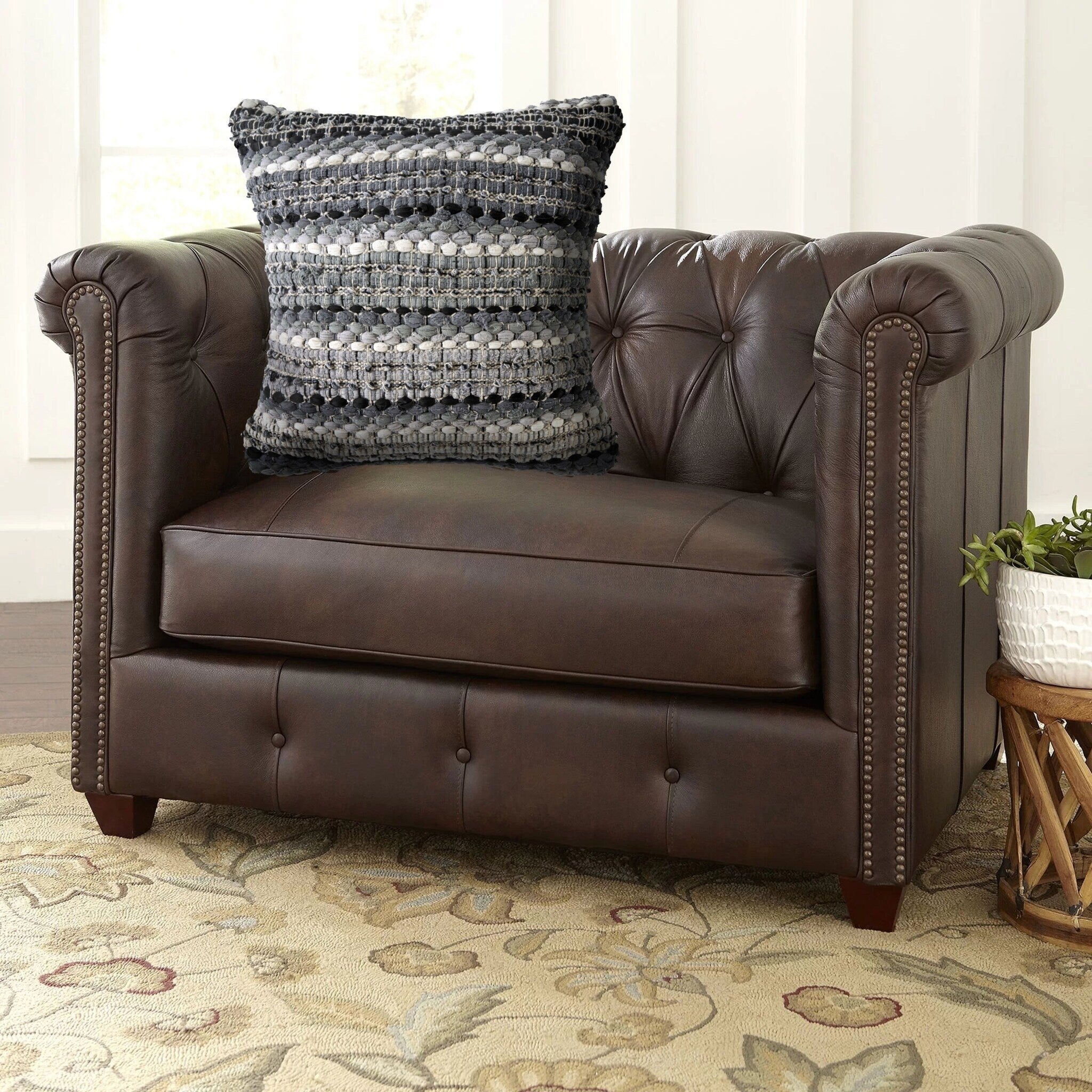 Lr Home Loop Decorative Throw Pillow 18 Inch